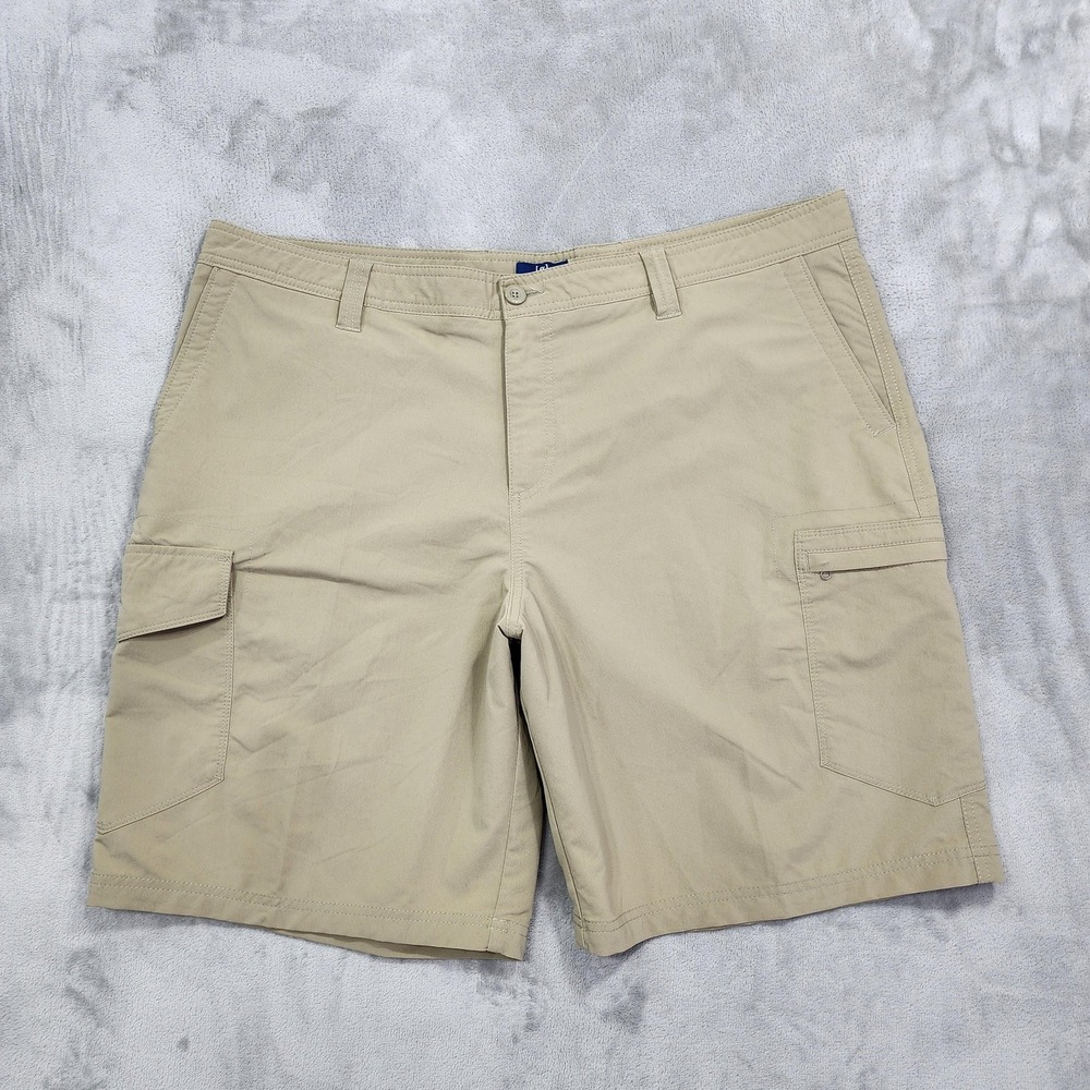 George Shorts Mens 44 Brown Nylon Cargo Stretch 9 Inseam Travel Outdoor Casual‎